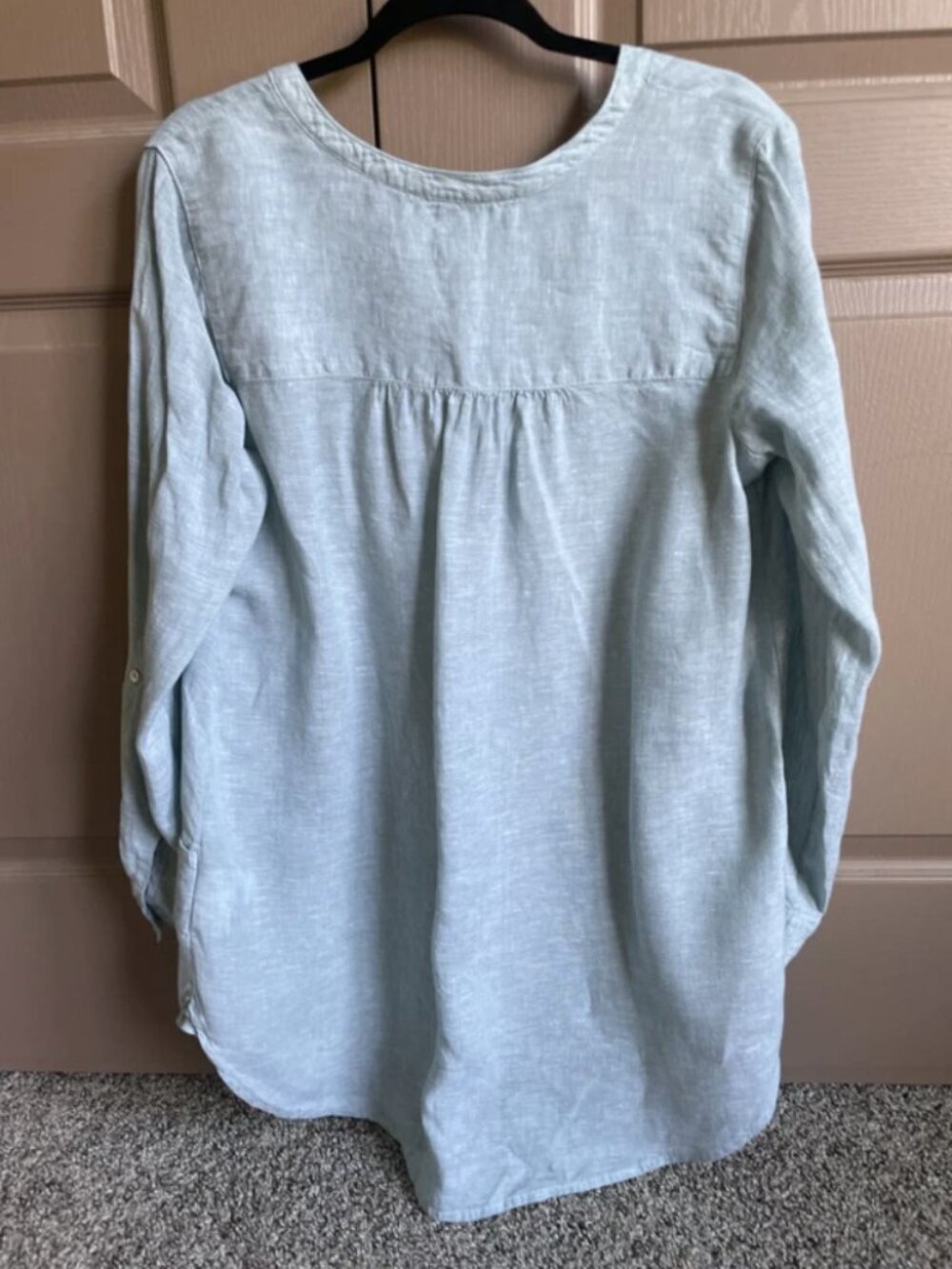 Linen long sleeves shirt size M tunic NWOT